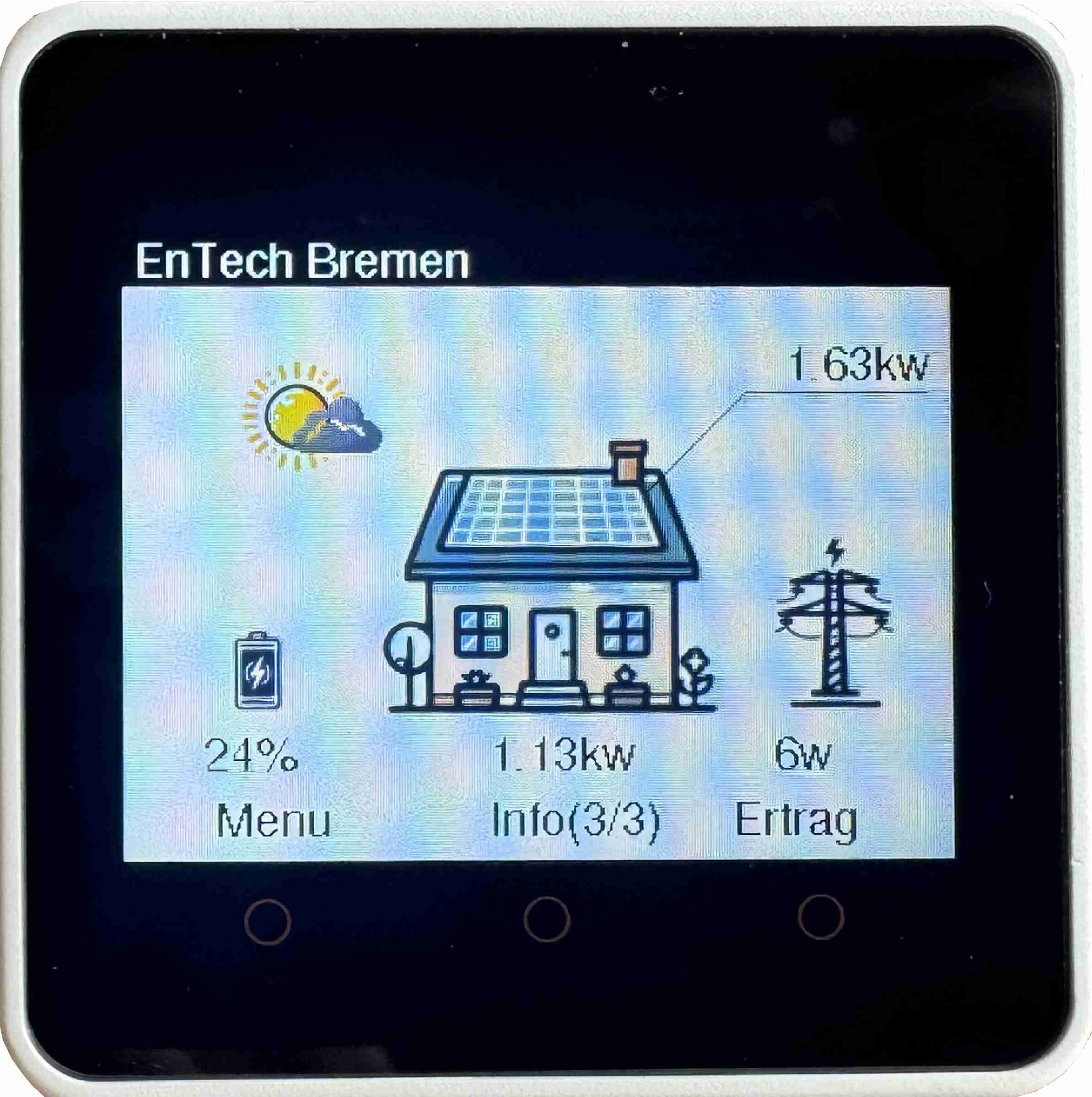 EnTech monitoring für Huawei Systeme - externes Anzeigesystem - Energietechnik Bremen