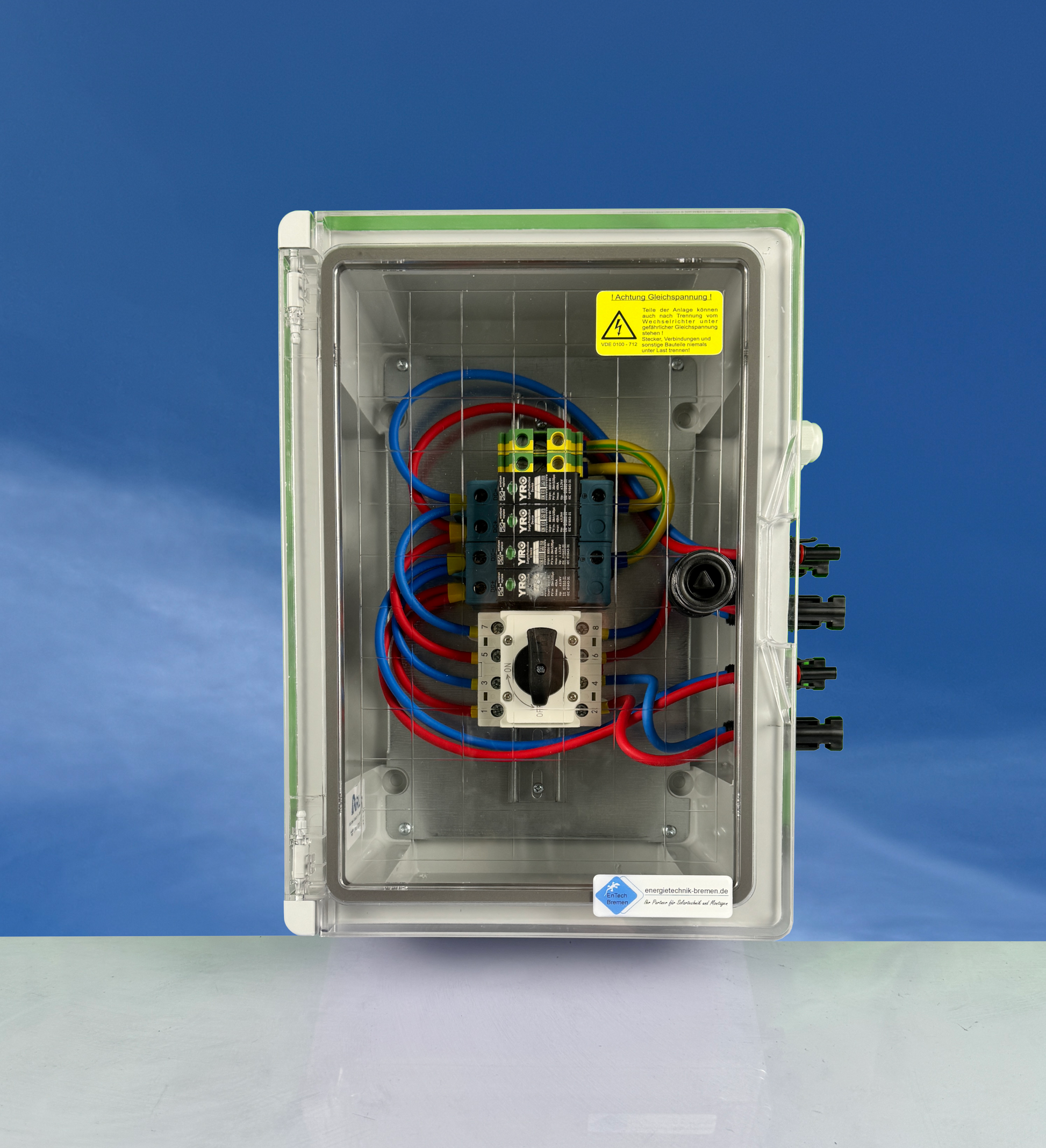 PV Überspannungsschutz - IP65 - 2 Strings - Steckerfertig - Lasttrennschalter - Typ II - Energietechnik Bremen
