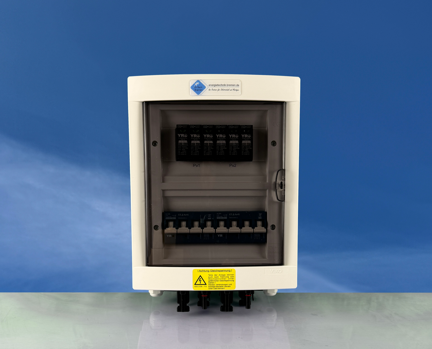 Überspannungsschutz - GAK - PV / Solar - IP40 -2 Strings, 1000V DC, Typ II - mit Leistungsschalter - Energietechnik Bremen