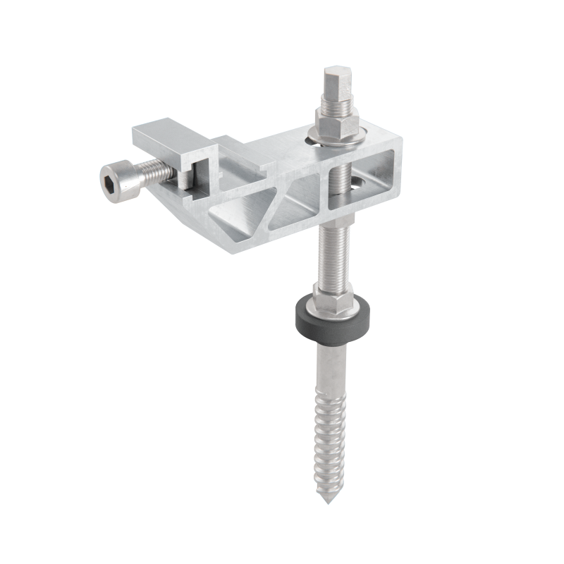 Alumero EasyBOLT Stockschraube 2.1 M10 x 200 mm mit Schnellmontageplatte - Energietechnik Bremen