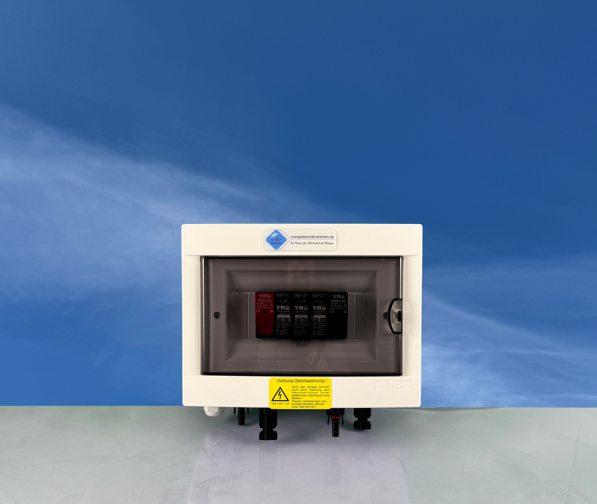 Überspannungsschutz - GAK - PV / Solar - IP40 - 1 String, 1000V DC, Typ I+II - mit Sicherungstrennschalter - Energietechnik Bremen