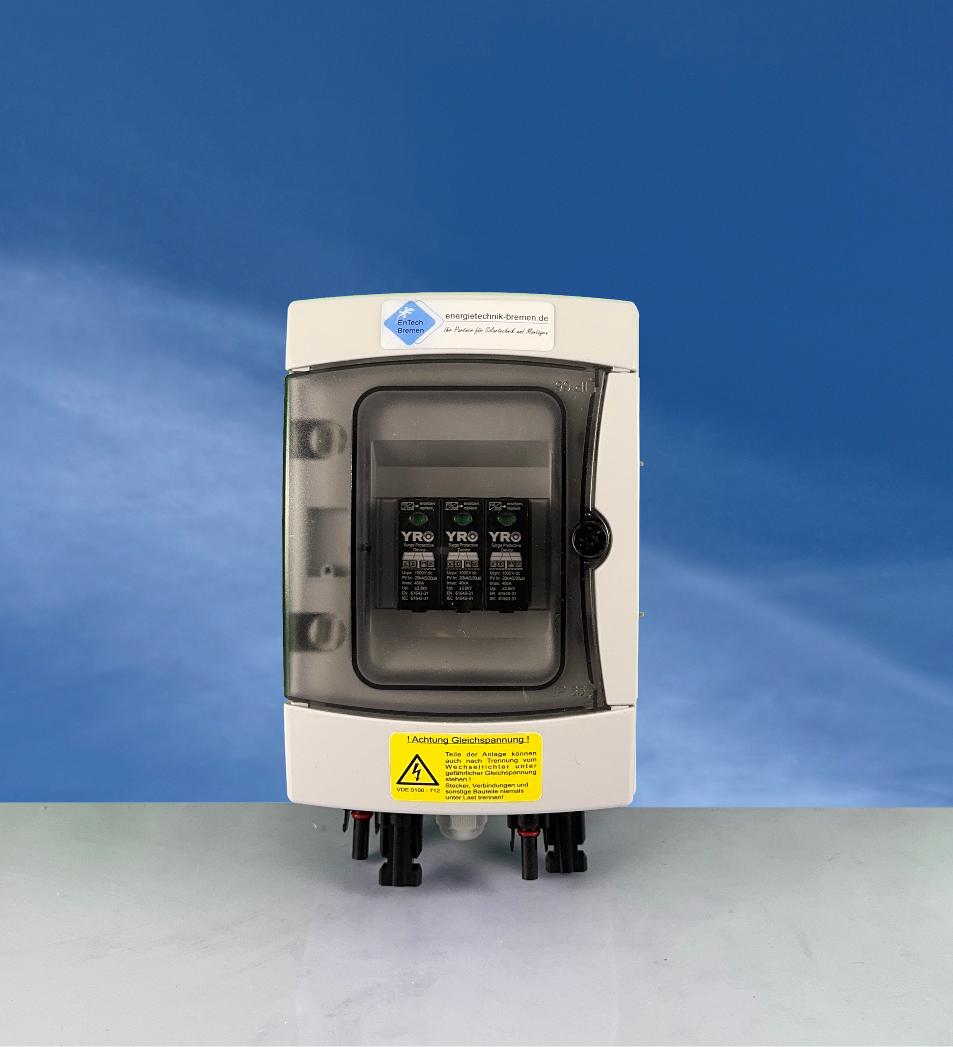 Überspannungsschutz - GAK - PV / Solar - IP 65 - 1 String, 1000V DC, Typ I+II - ohne Trennschalter - Energietechnik Bremen