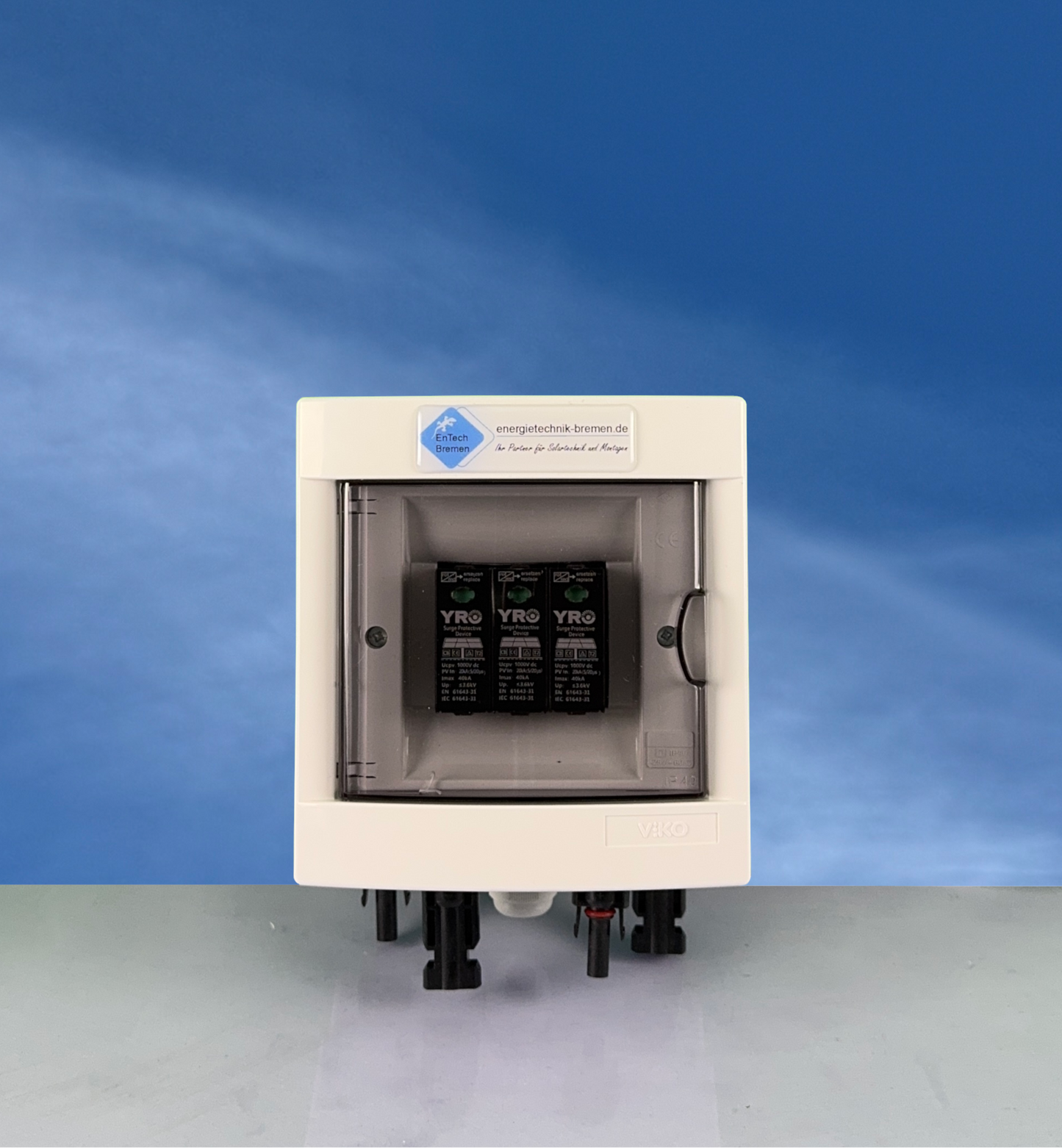 Überspannungsschutz - GAK - PV / Solar - IP40 - 1 String, 1000V DC, Typ II - ohne Trennschalter - Energietechnik Bremen