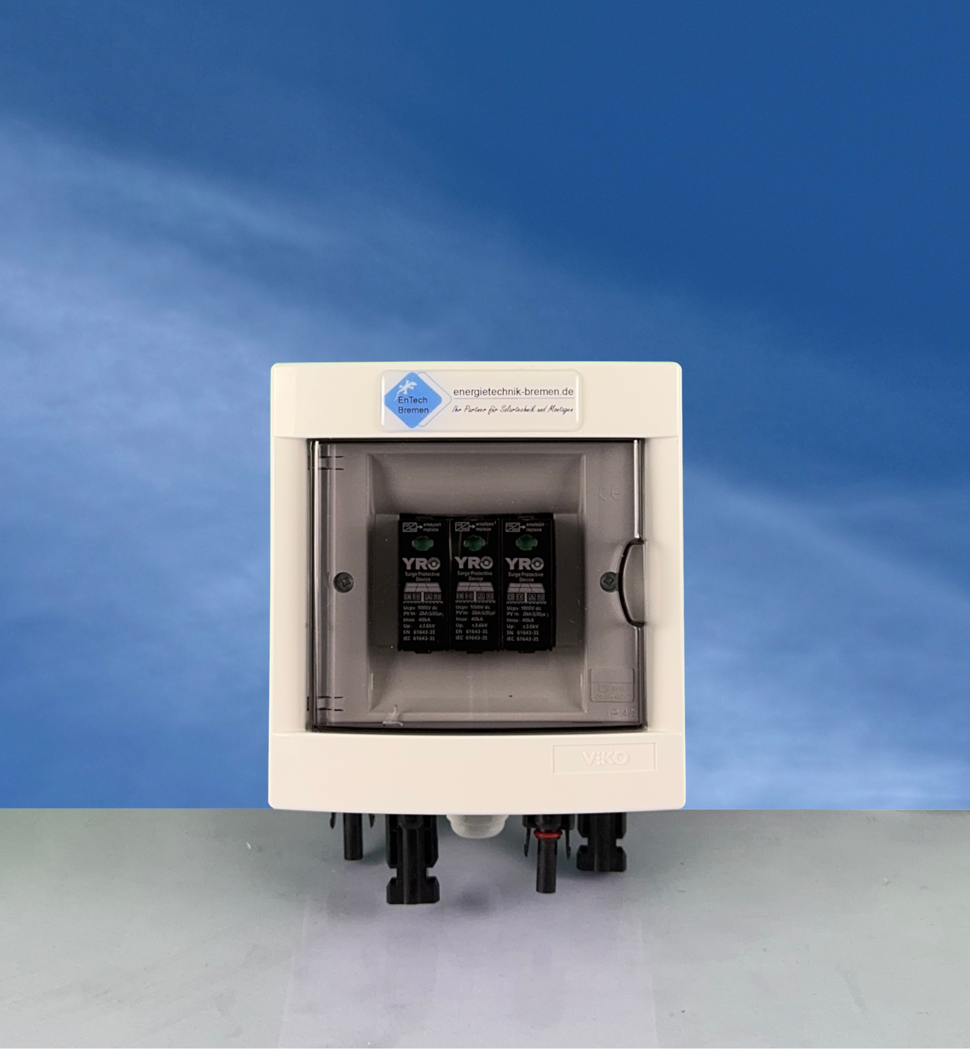 Überspannungsschutz - GAK - PV / Solar - IP40 - 1 String, 1000V DC, Typ II - ohne Trennschalter - Energietechnik Bremen