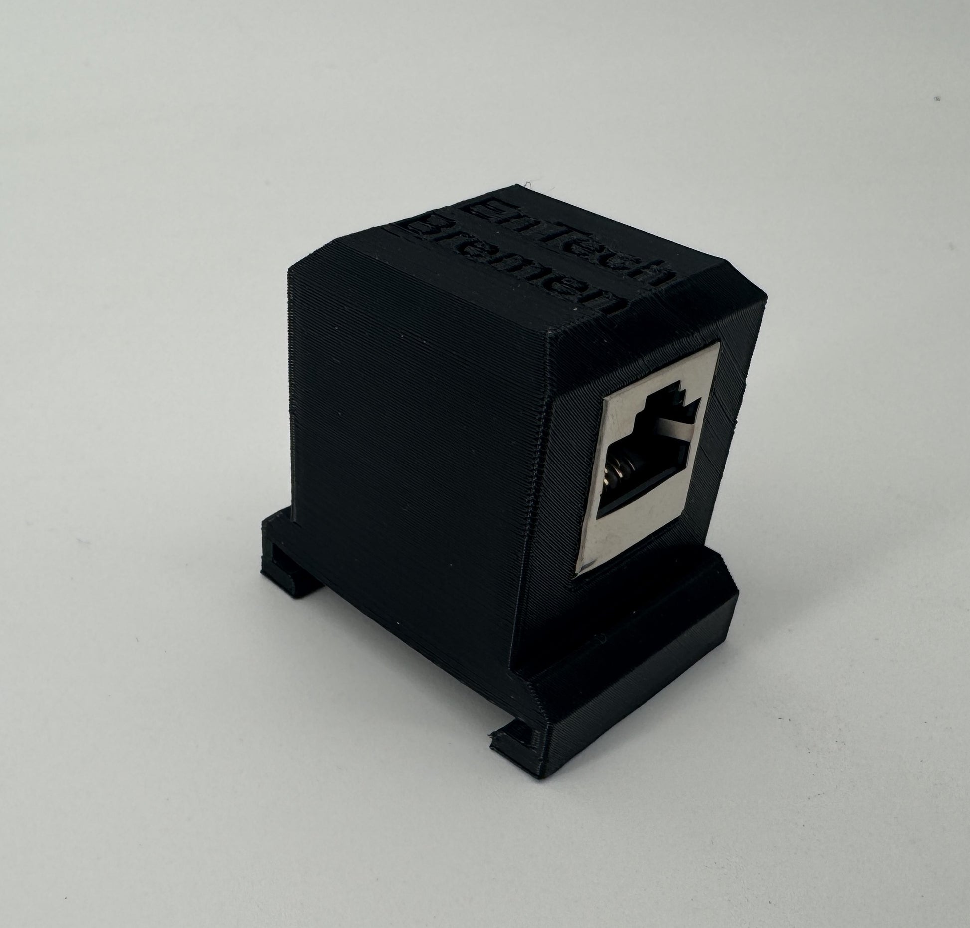 RJ45 Kupplung Cat6 mit Hutschienenhalter - LAN Verbinder - Energietechnik Bremen