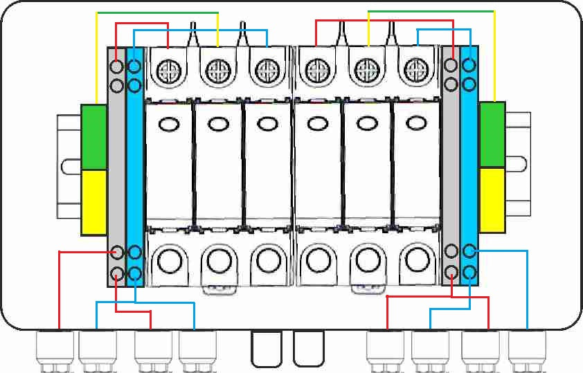 Überspannungsschutz PV GAK 2 MPPT 1000V DC Typ I+II Direktanschluss - Energietechnik Bremen