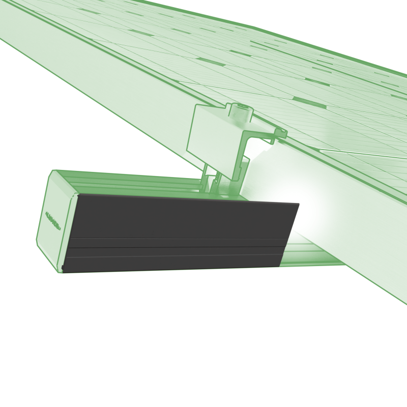 Alumero Abdeckleiste schwarz 45 - Energietechnik Bremen