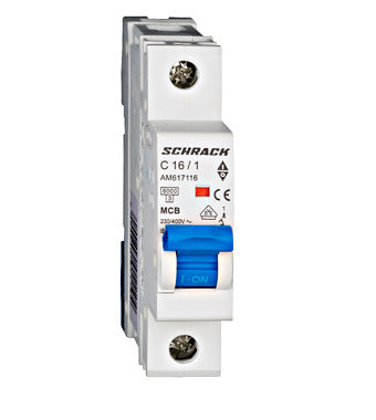 Leitungsschutzschalter AMPARO 6kA, C 16A, 1-polig - Energietechnik Bremen