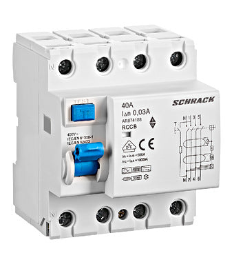 FI-Schutzschalter Serie AMPARO, 10kA, 40A,4-polig,30mA Typ B - Energietechnik Bremen
