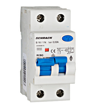 FI/LS-Schalter 1+N, AMPARO, 6kA, B 16A, 30mA, Typ A - Energietechnik Bremen