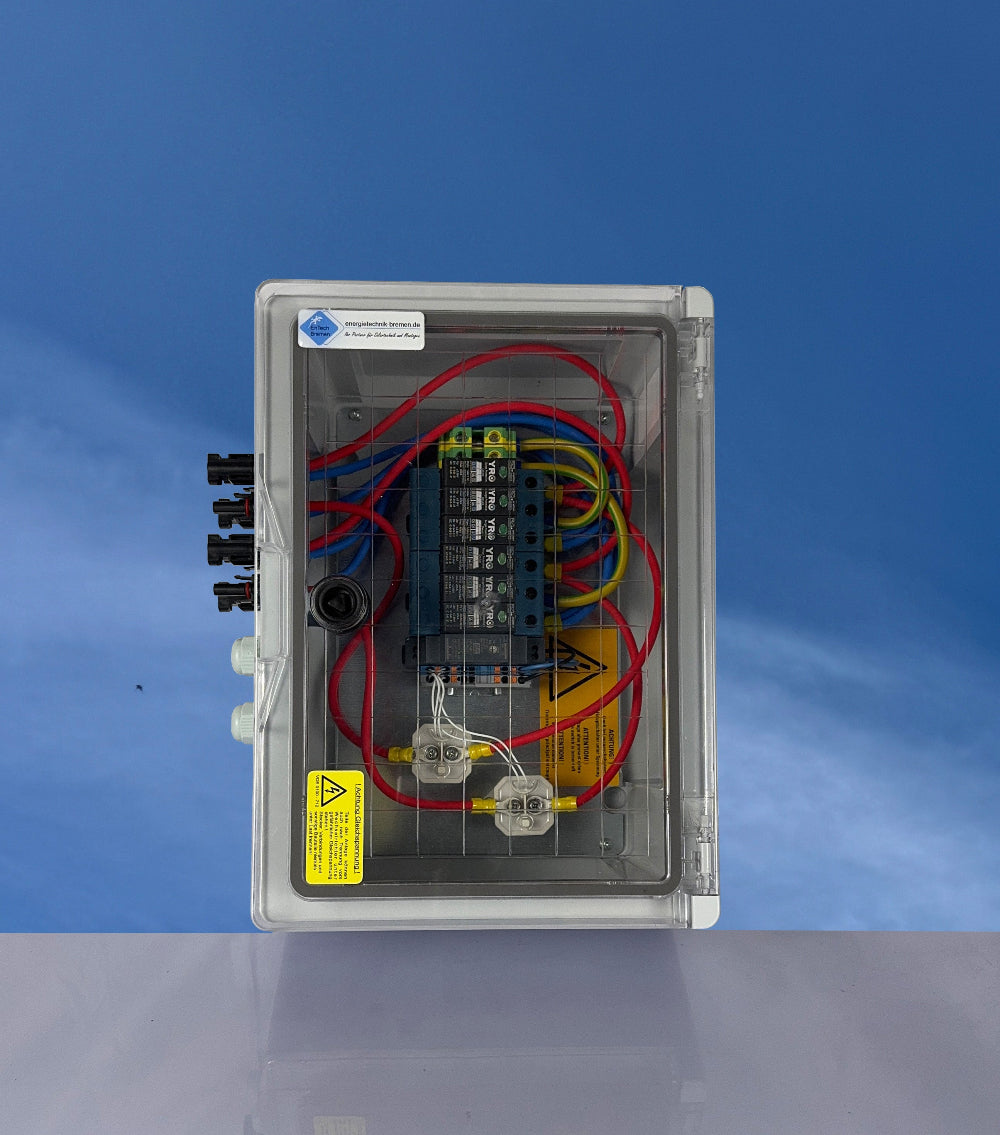 Feuerwehrschalter Überspannungsschutz PV 2 MPPT DC 1000V Typ I+II IP65 - Energietechnik Bremen