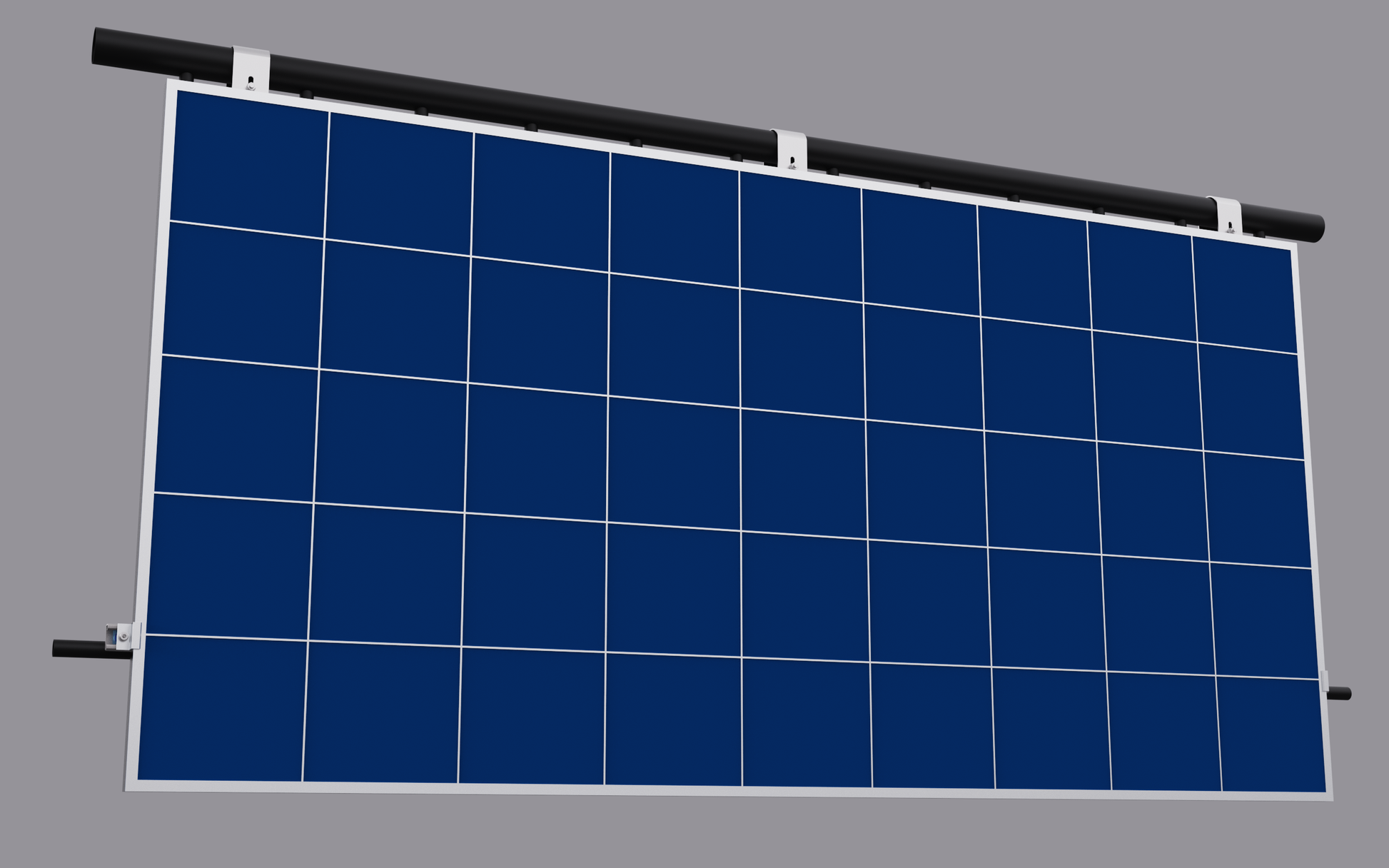 Solarmodulhalter für Balkonkraftwerk - 90° Neigung - Aluminium - Balkongeländerhalter - Energietechnik Bremen