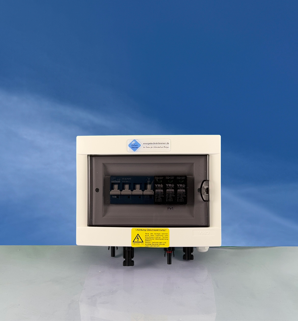 Überspannungsschutz - GAK - PV / Solar - IP40 - 1 String, 1000V DC, Typ II - mit Leistungsschalter - Energietechnik Bremen