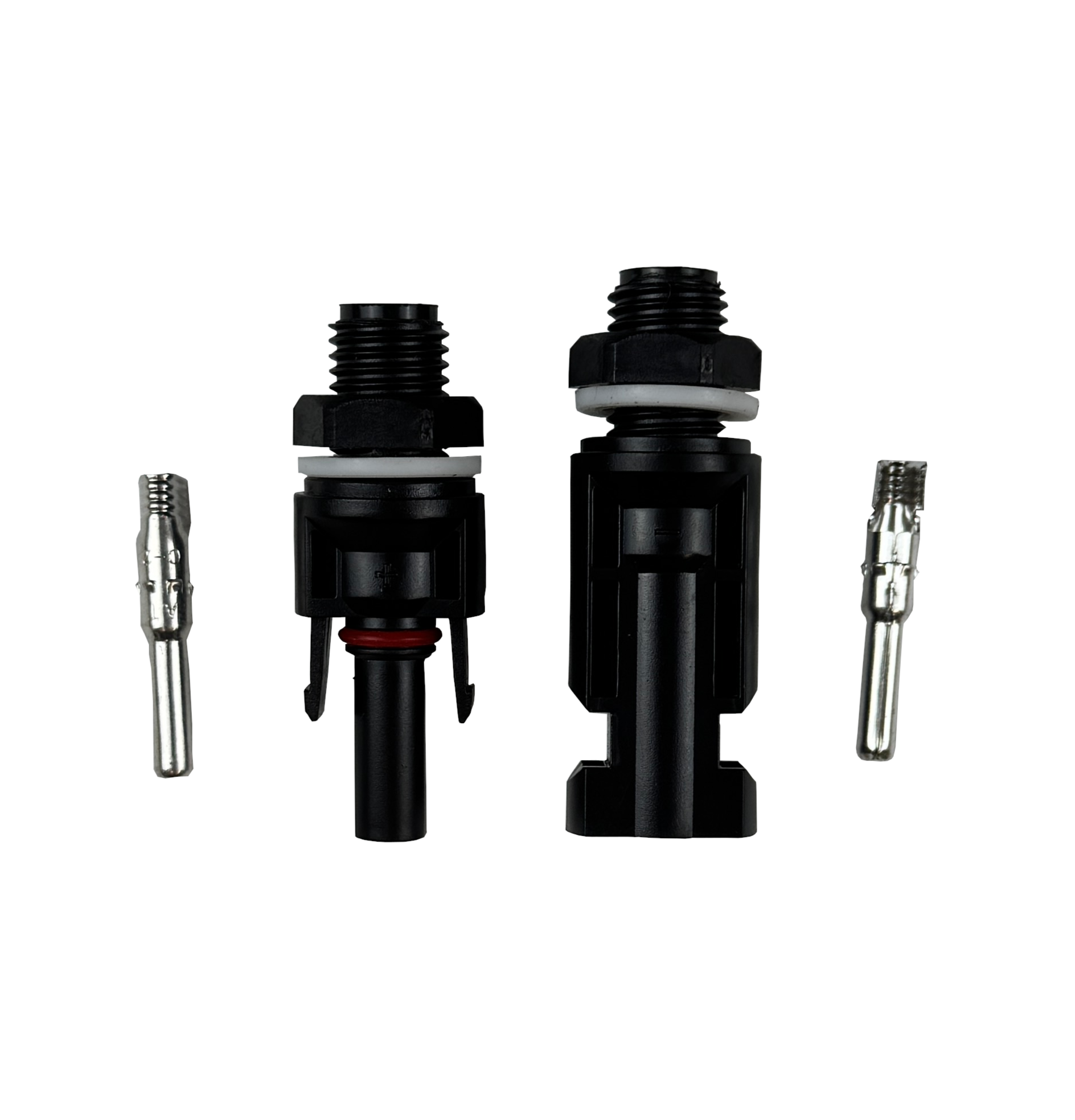 MC4 Gehäusestecker (Paar) Buchse + Stecker inkl. Kontakte zum Crimpen PV - MC4-Gehäuse-Buchse+Stecker - Energietechnik Bremen